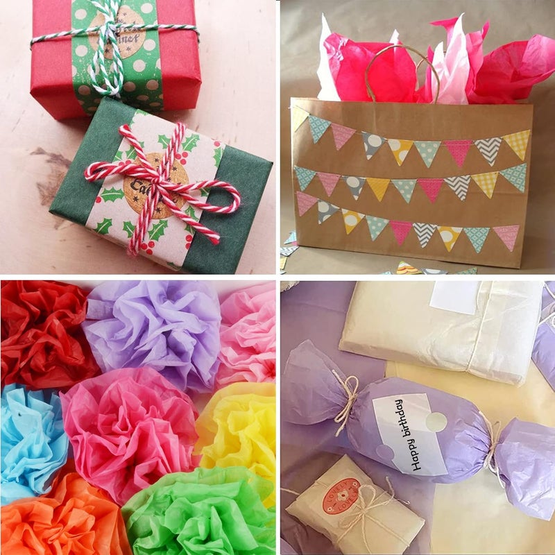 Simetufy 84 Sheets (20" x 26") Tissue Paper for Gift Bags, Rainbow Colorful Tissue Paper for Crafts & Art Projects - Image 5